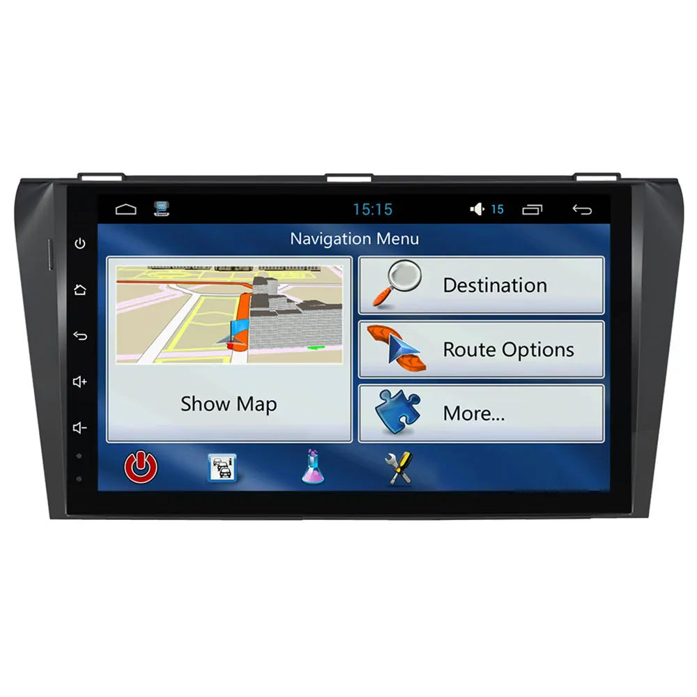 Центральный Мультимедиа для автомобилей плеер Android 7,1 для Mazda 3 gps навигационная система Авто 1 Din радио Bluetooth стереонаушники заднего вида FM