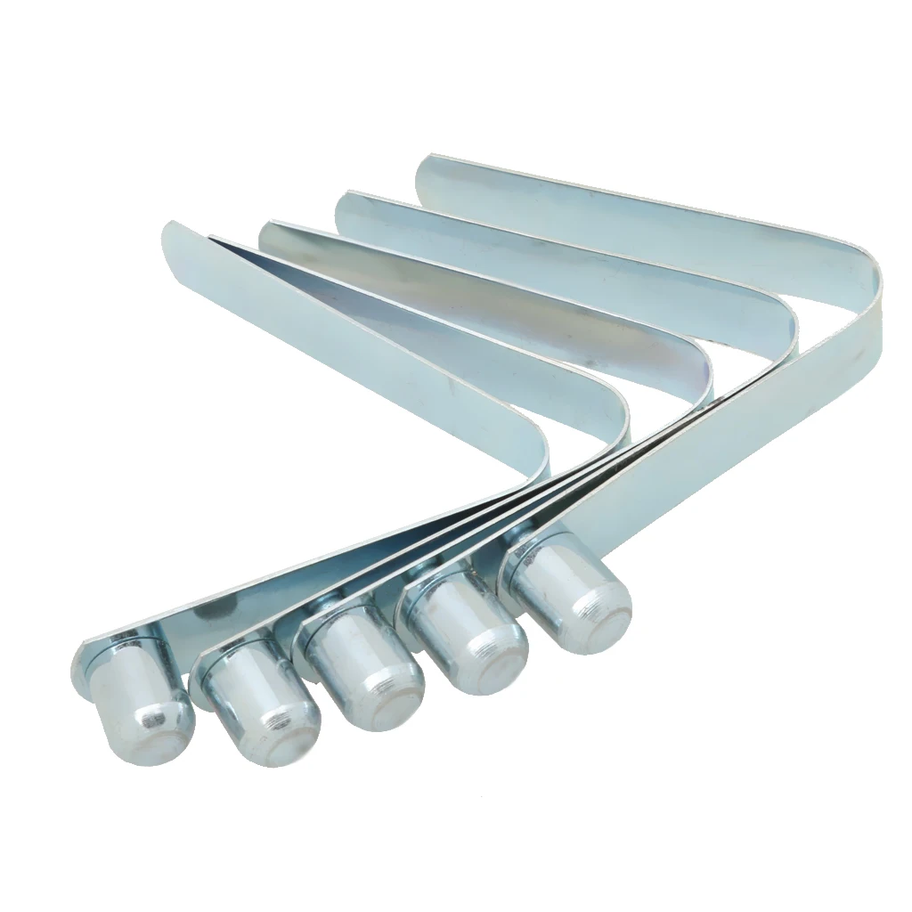 5 Нержавеющая сталь весло шатер Полюс Кнопка пружинный защелкивающийся зажим