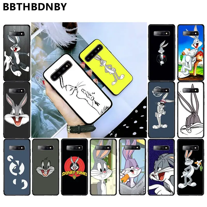 Чехол для телефона Bugs Bunny Smart Cover черный мягкий чехол samsung S9 plus S6 edge S7 S8 S10 |