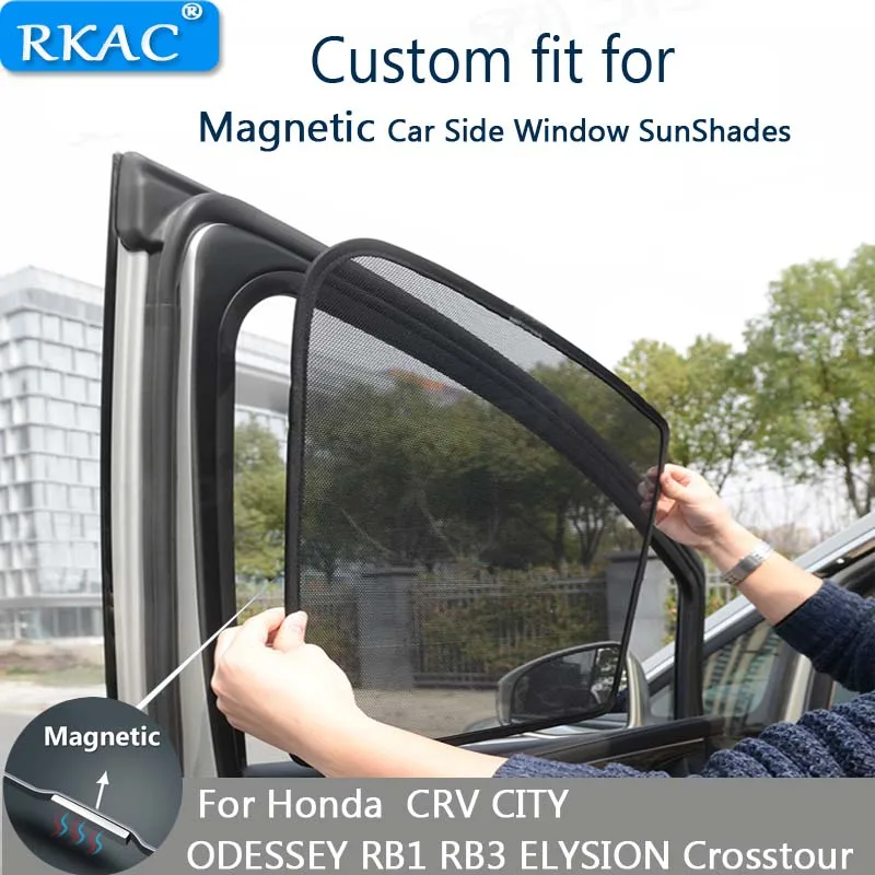 

Magnetic Car Sun Shade Car Curtain Car Side Windows Sun Visor Shield For Honda CRV CITY ELYSION Crosstour