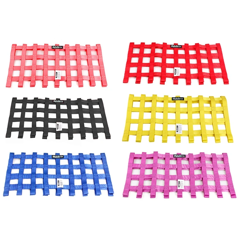 60x60cm Nylon Racing Car Window Net Universal Racing Safety Protection Net Auto Modification Accessories Car-Styling