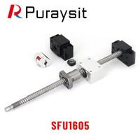 sfu1605 150 1250mm rm1605 rolled ball screw with end machined1605 ball nutnut housingbkbf12 end supportcoupler for cnc part