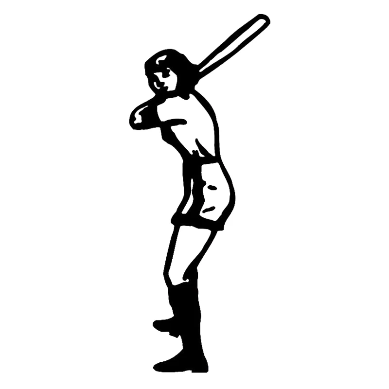 

16*6.3cm Softball Batter Hitter Slugger Female Women Car Window Vinyl Decal Sticker Oem accessories for car