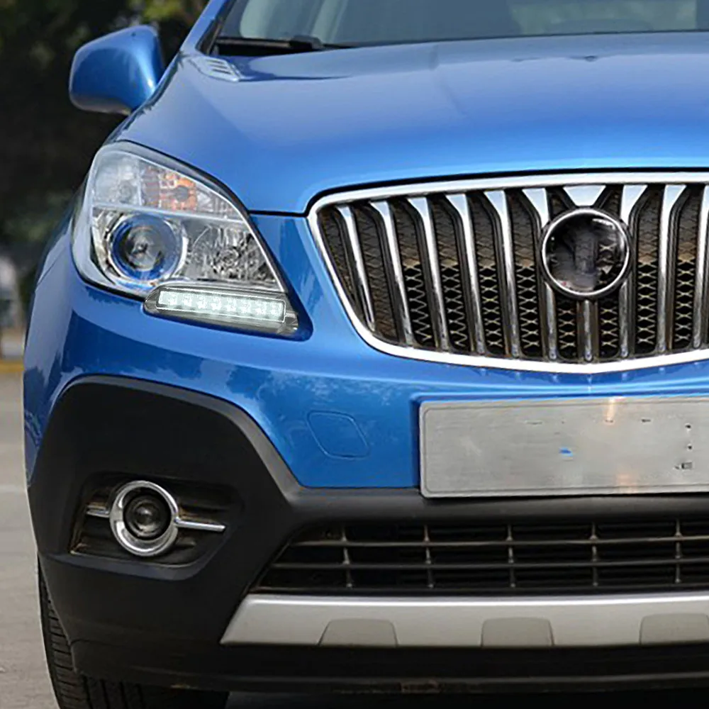 Автомобильные мигающие дневные ходовые огни 1 пара для Buick Encore Opel Mokka 2012 2013 2014 2015