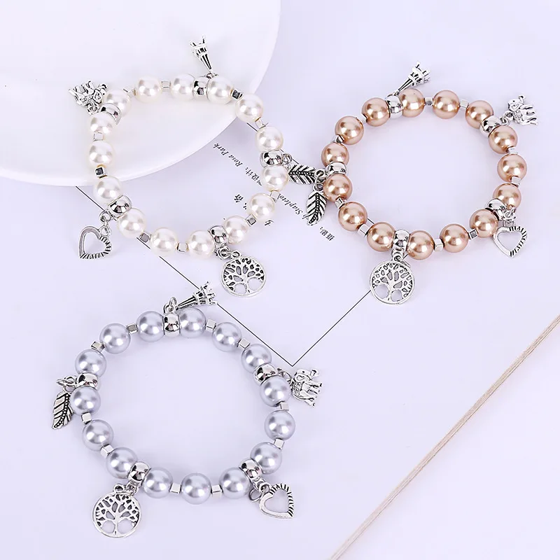 Корейский шик имитация жемчуга браслеты из бисера Femme Pulsera Bijouix модный в виде