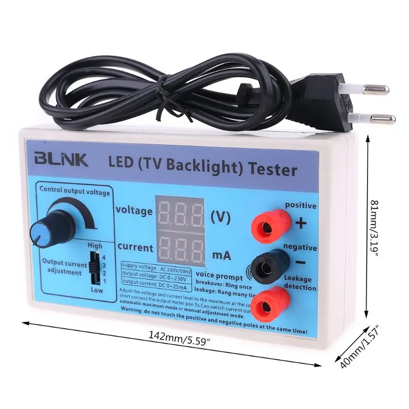 

AC 220V LED Display Screen With Light Backlight LCD Tester Bead Board Lamp