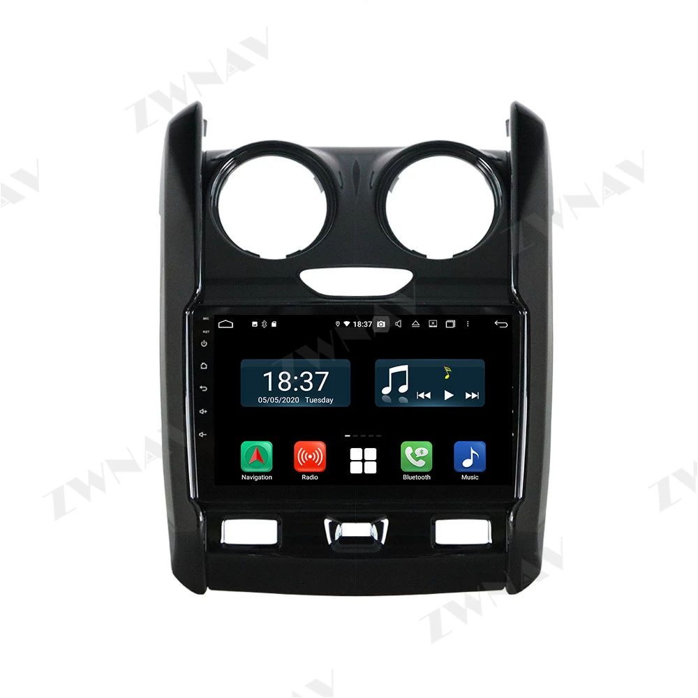 DSP Carplay Android 10 0 экран Автомобильный мультимедийный DVD-плеер для Renault Duster 2015-2019