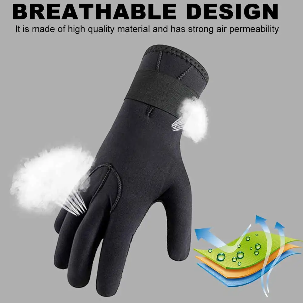 

Swimming Diving Gloves 3MM Neoprene Anti-Slip Warm Male and Female Diving Gloves Scuba Dive Snorkeling Diving Gloves Underwater