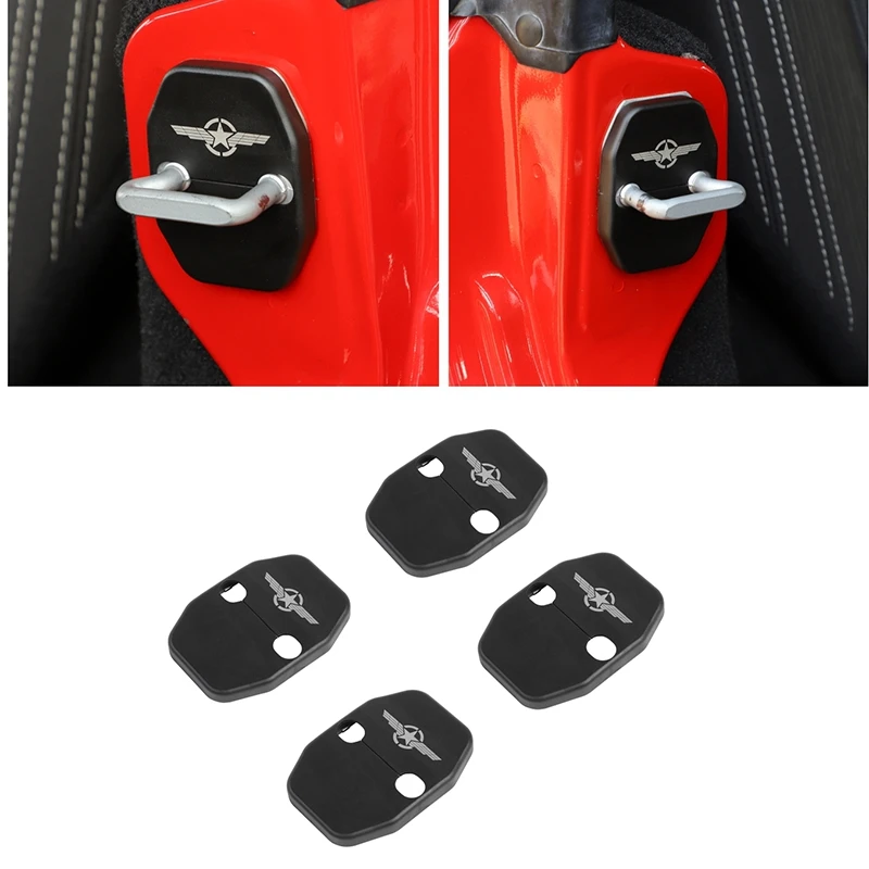 Крышка дверного замка автомобиля декоративная отделка пряжки для Jeep Wrangler JK 2007 2017