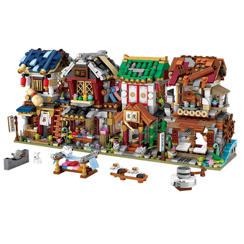 LOZ Mini Block Street City китайская традиция специальная модель сборные игрушки для