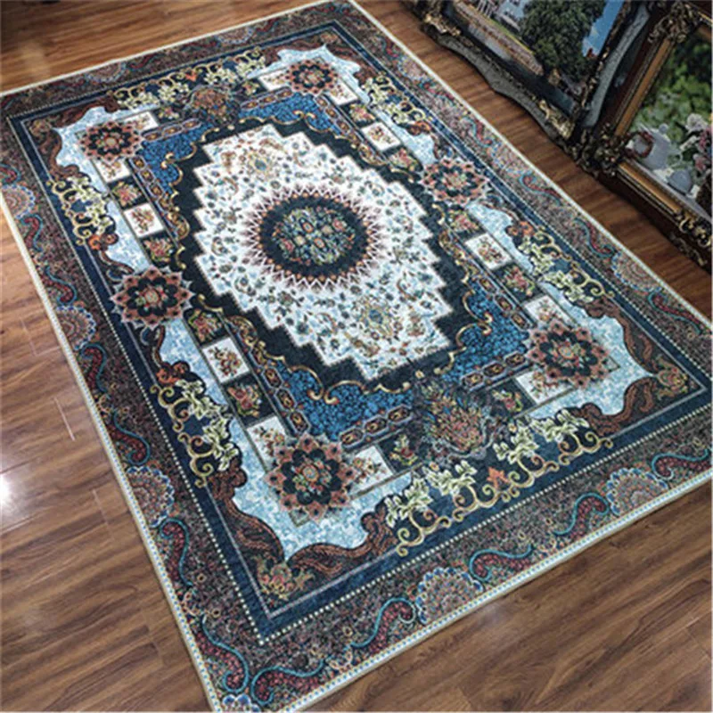 Retro Persian Minimap European-Style Court Living Room Bedroom Carpet Turkey Ethnic-Style Bathroom Kitchen Floor Mat