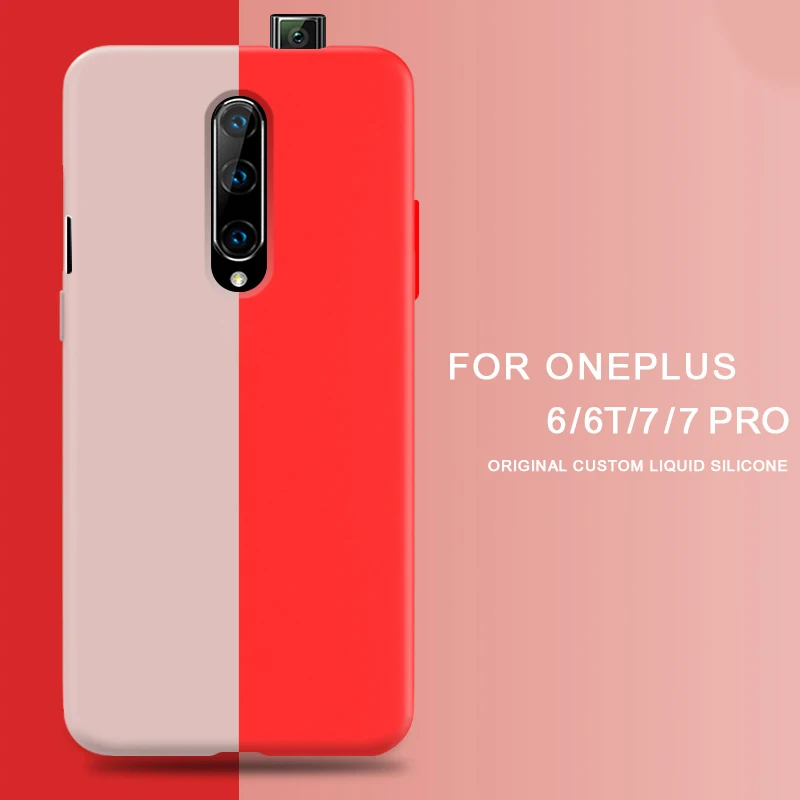 Для oneplus 7 Pro Чехол для oneplus 7 Pro 7Pro 6T 6 мягкий жидкий силиконовый бампер чехол для oneplus 7 противоударный полный задний Чехол