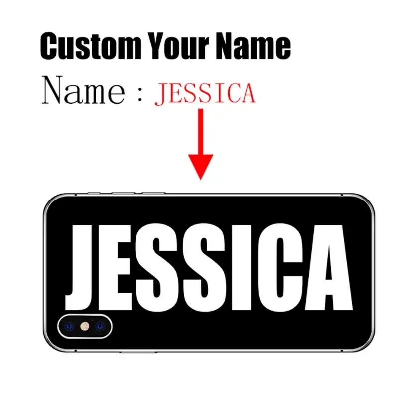 Черный ТПУ чехол для телефона VIP сделай сам iphone Samsung xiaomi huawei создание