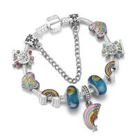 yexcodes new rainbow pendant sunshine dreamland diy rainbow bead pendant ladies and childrens bracelets