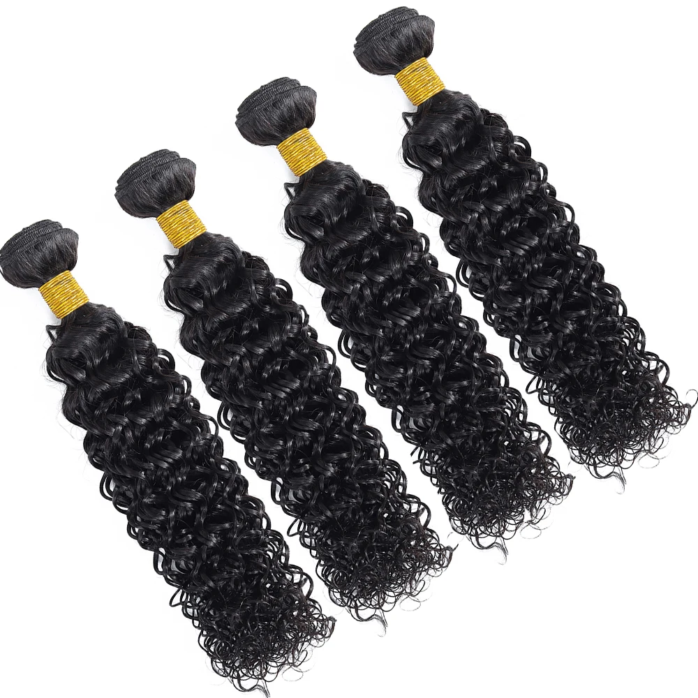 Водные волнистые пучки индийские для наращивания волос 8 &quot 28&quot натуральные