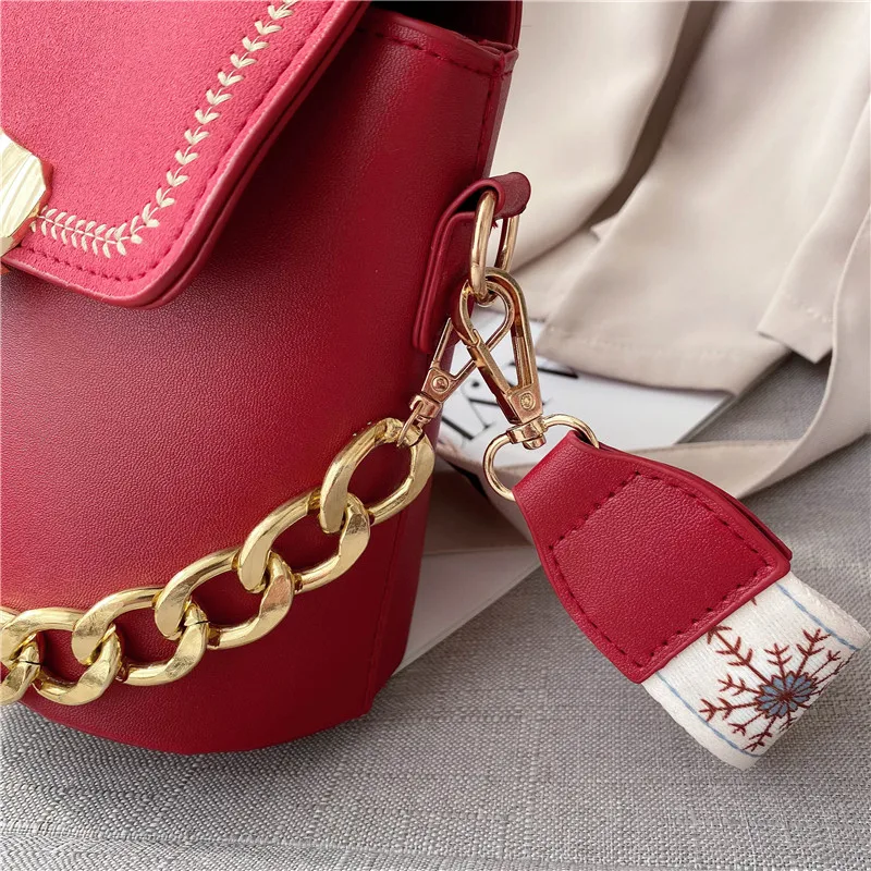 

Fashion Bucket Shoulder Bag Women Cover Crossbody Bag Female Messenger Phone Bags Ladies PU Leather Small Handbag Sac