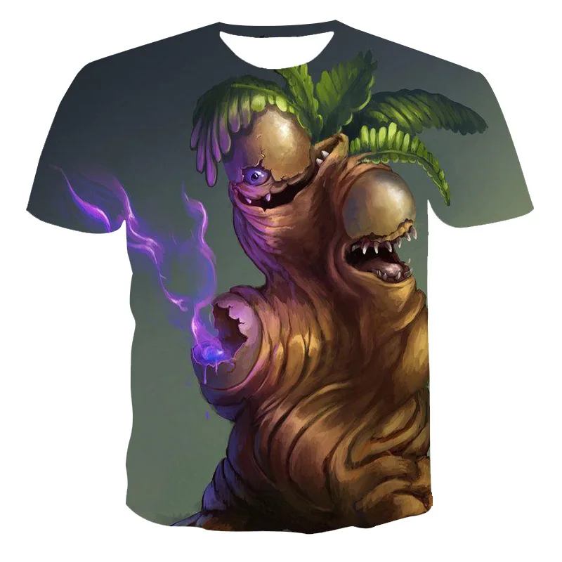 

Summer Kids Cartoon Animal Print 3D T-shirt Comfortable Loose Clothes 4T-14 2021