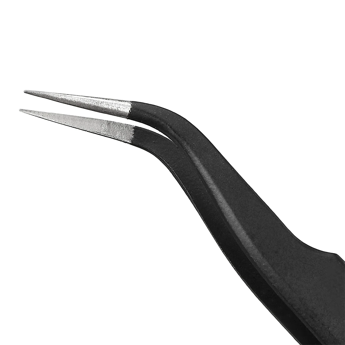 

uxcell ESD Anti-static Stainless Steel Tweezers Curved Pointed Non-magnetic Tip 4.8 Inch Long