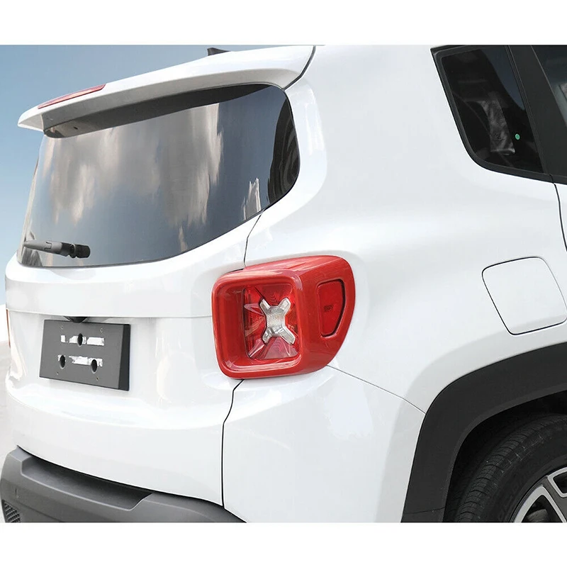 

Car Tail Light Cover Guard Rear Lamp Frame Decoration Trim for Jeep Renegade 2016 2017 2018