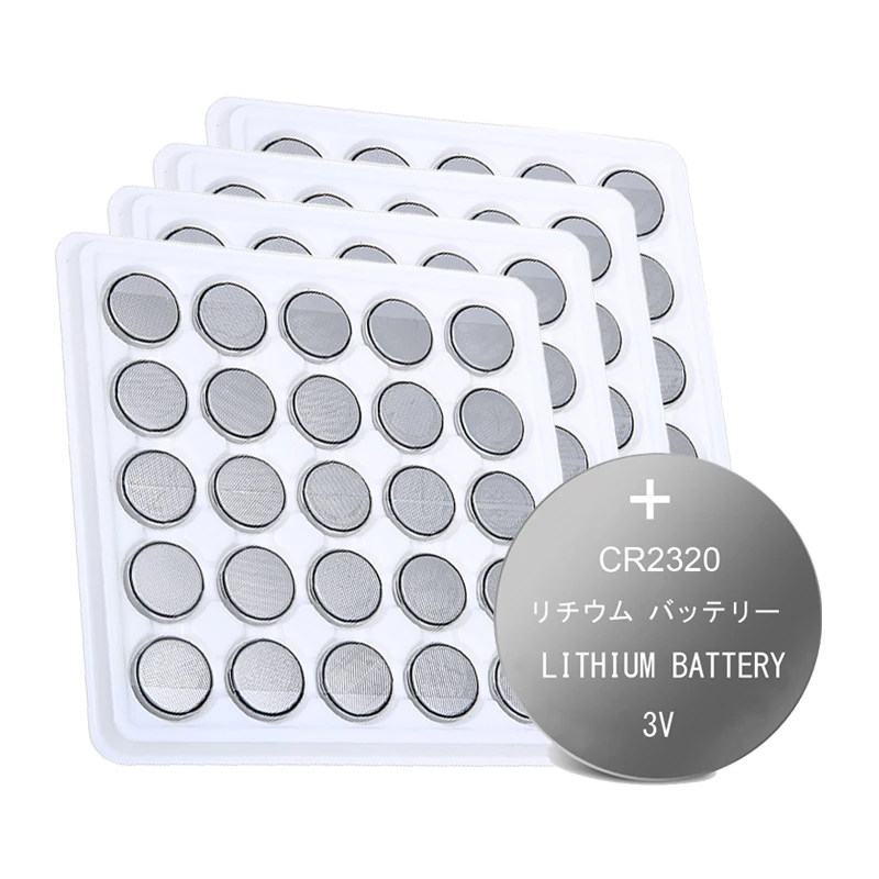 100 шт. CR2320 3 В литиевая кнопка батарея для монет 130 мАч аналог DL2320 лазера