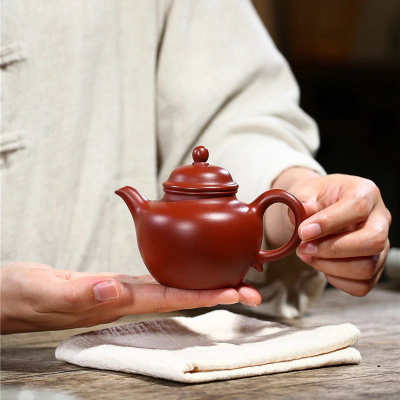 Yixing Purple Clay Teapot Dahongpao Autumn Kettle Kung Fu Tea Set Teapot Capacity 200ml