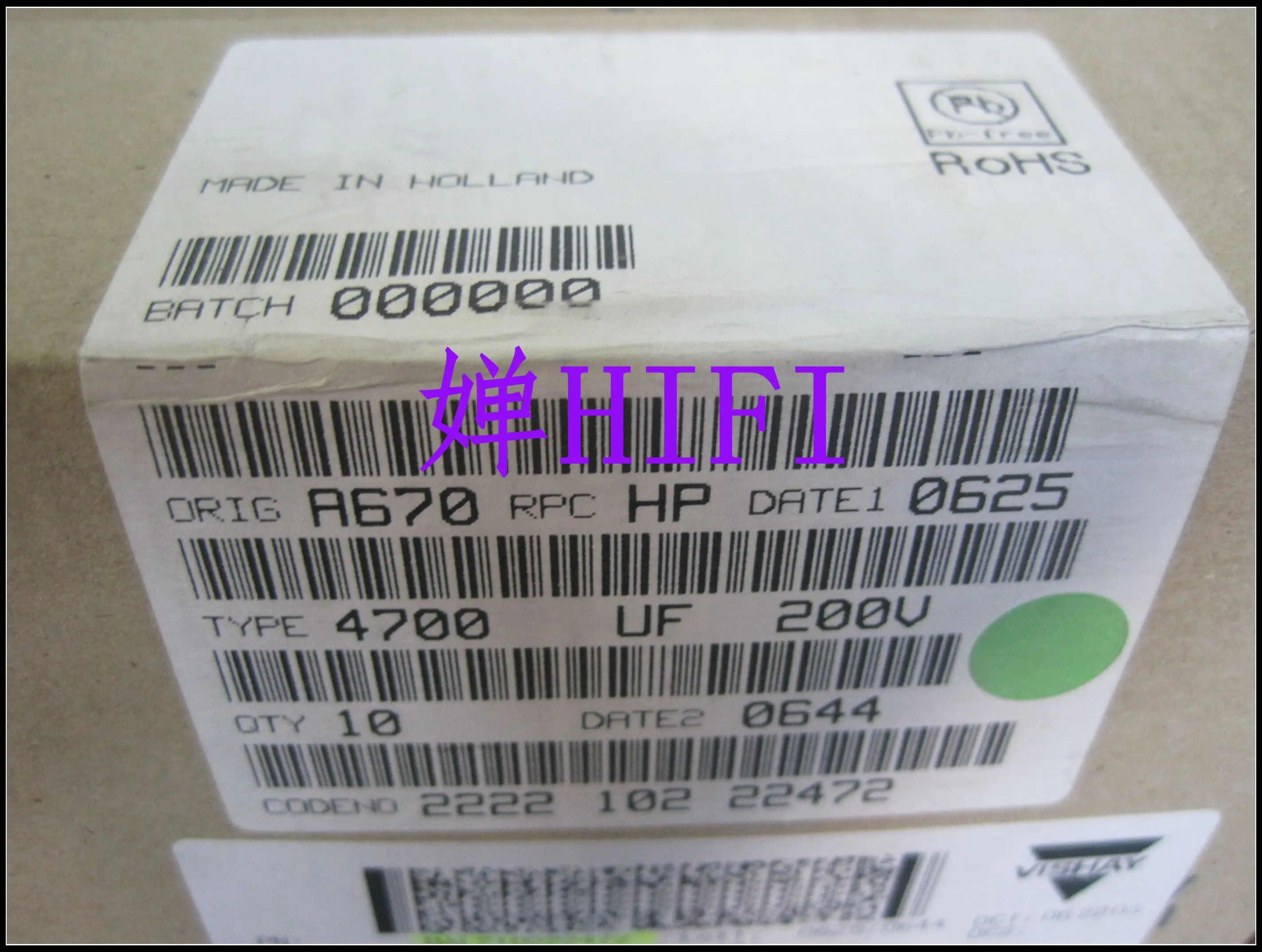 2 шт. Новый VISHAY BC 200V4700UF 65x105 мм 4700 мкФ 200 в фильтрованный электролитический