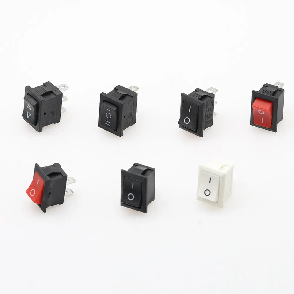 5/10 шт. 2 Pin позиционный Выключатель вкл/выкл SPST Панель крепление кулисный