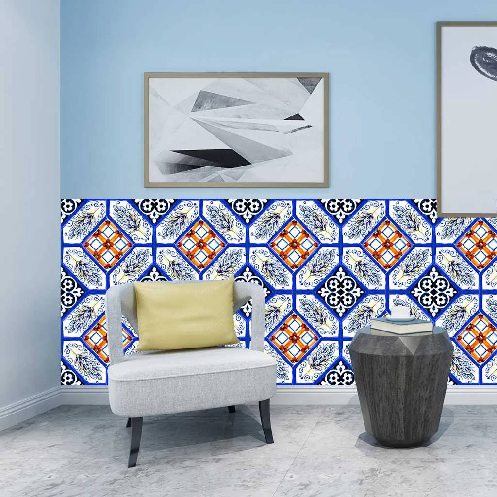 Самоклеящиеся 3d наклейки на стену имитация европейских геометрических наклеек