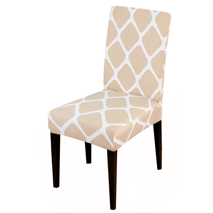 Lellen Printed Chair Cover Spandex Stretch Slipcovers Elastic Covers Dining Room Chairs For Kitchen Home Christmas | Дом и сад
