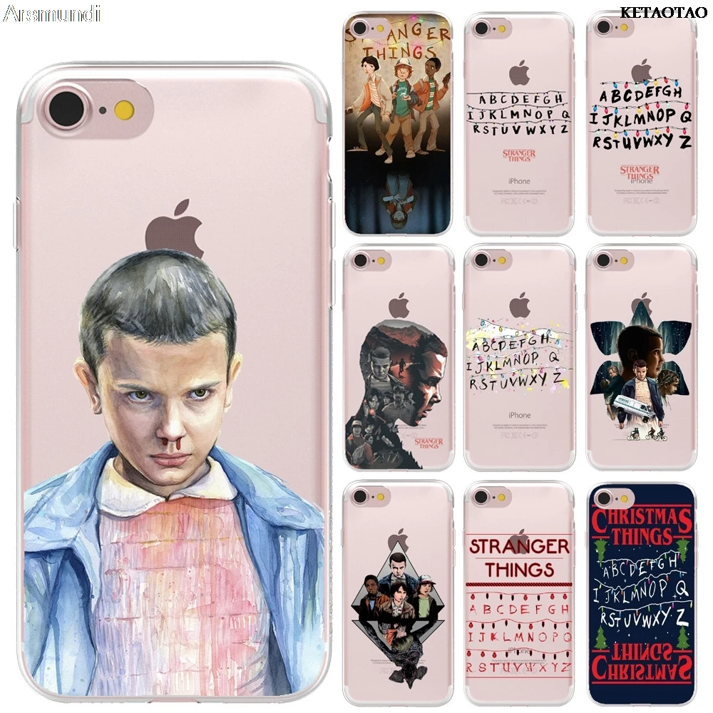 KETAOTAO гелевые силиконовые ТВ странные вещи телефонные чехлы для iPhone 4S 5C 5S 6 6S 7 8 Plus X