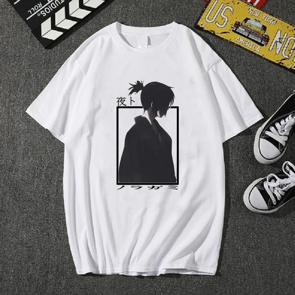 

Hot Anime Noragami Yato T-shirt Round Neck Short Sleeve Casual Man Cloth