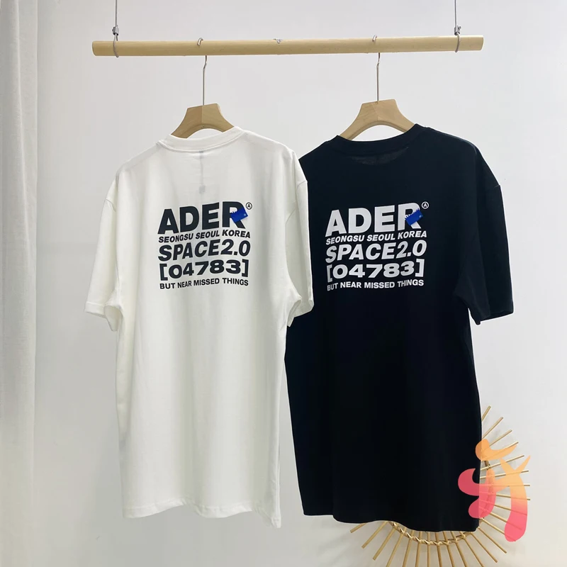 

ADER ERROR Summer Limited T-shirt High Quality Embroidered Letter Logo Graffiti Behind Men's Clothing Adererror Women's T Shirts