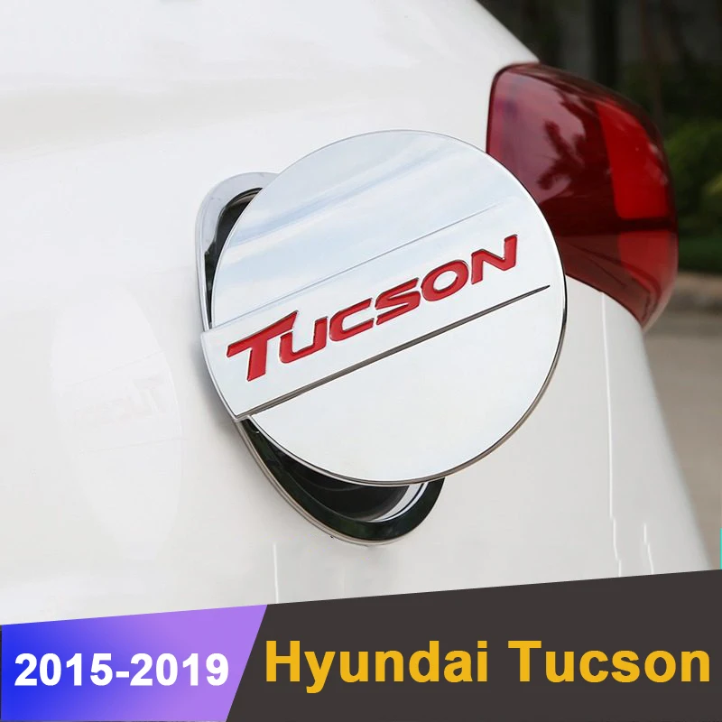 ABS Chrom Авто внешний масляный топливный бак крышка отделка стикер для Hyundai Tucson 2015 2016