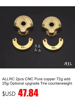 ALLRC 6061 CNC алюминиевый сплав металл Дополнительное обновление заднего луча фиксированные подкрепления для trax trx 4 гусеничный rc части автомобиля