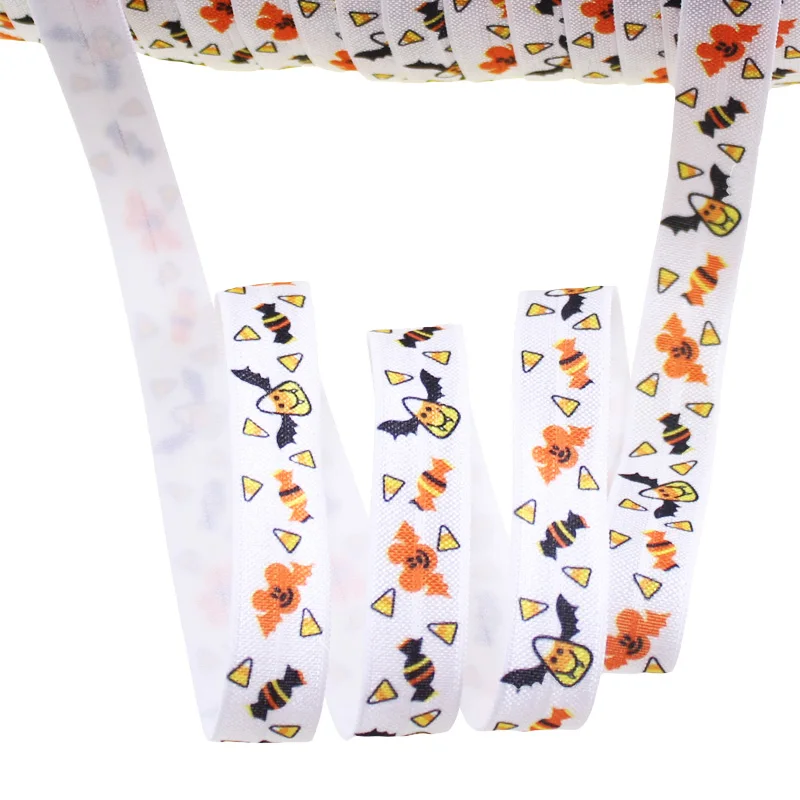 Хэллоуин ведьма тыква летучая мышь Череп паук паутина складная эластичная лента