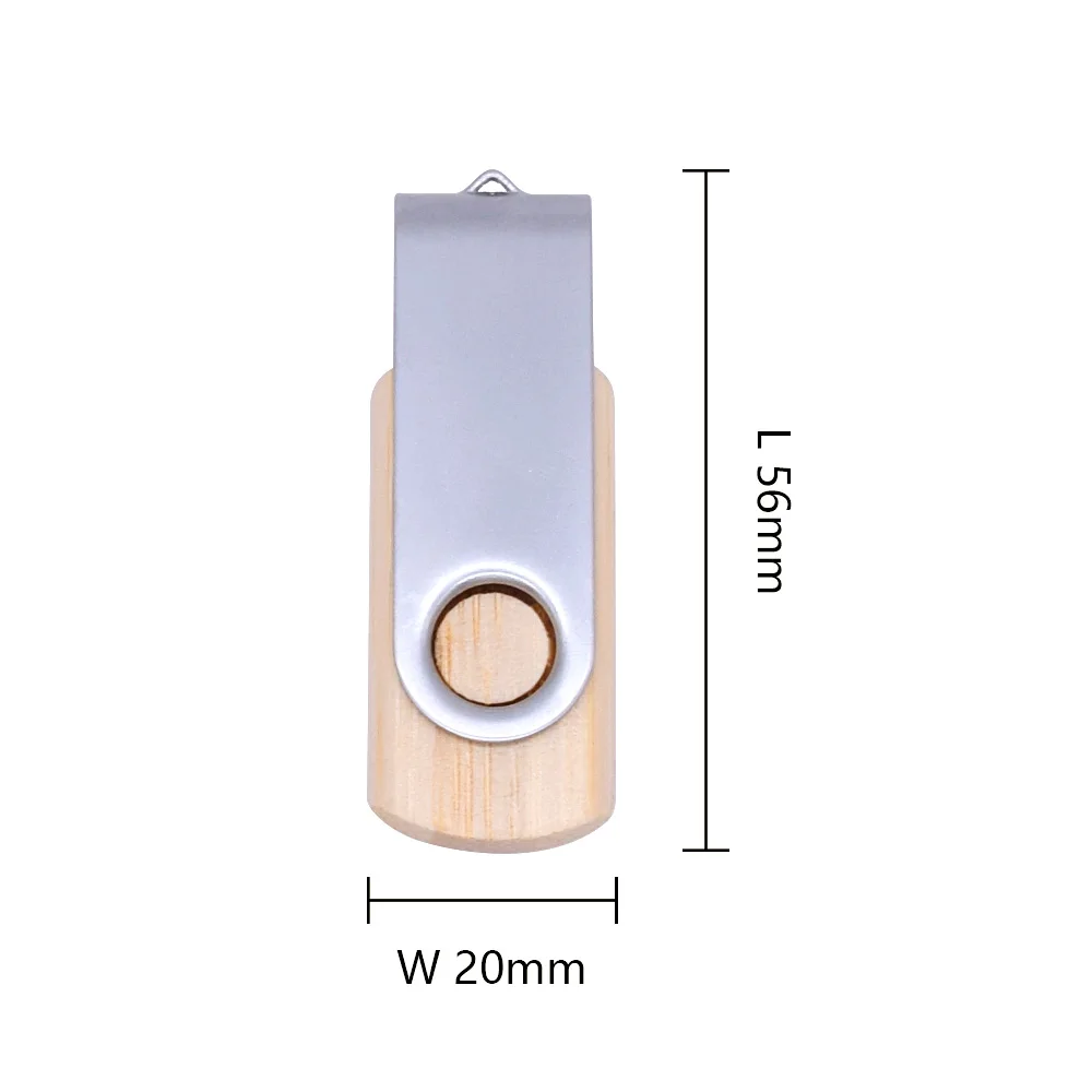 Модный женский деревянный USB-накопитель из бамбука USB-флеш-накопитель