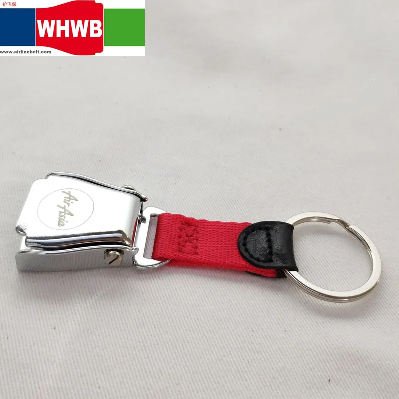 Блестящая отделка AirAsia airline пряжка для ремня безопасности самолета подарок бирка