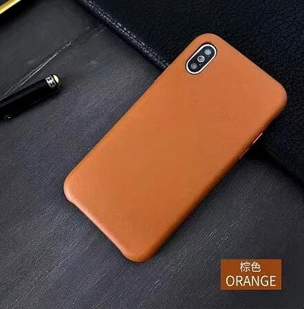Brown Чехол для телефона из искусственной кожи для iPhone 8 7 6 6s Plus XR X XS Max Роскошный чехол для Apple iPhone 11 Pro Max с логотипом задняя крышка - Цвет: Brown