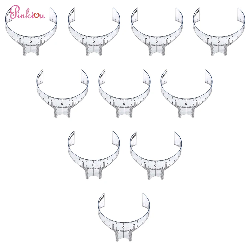 Трафарет для формирования бровей 10 шт. перманентного макияжа микроблейдинг