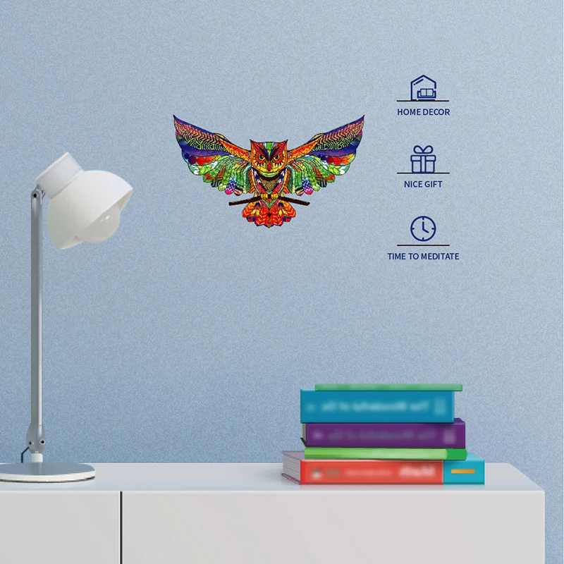 

2021 New 3D Wooden Puzzle Adult Educational Owl Puzzle Kid Animal Puzzles Christmas Gift for Kids Education Toys Montessori Toy