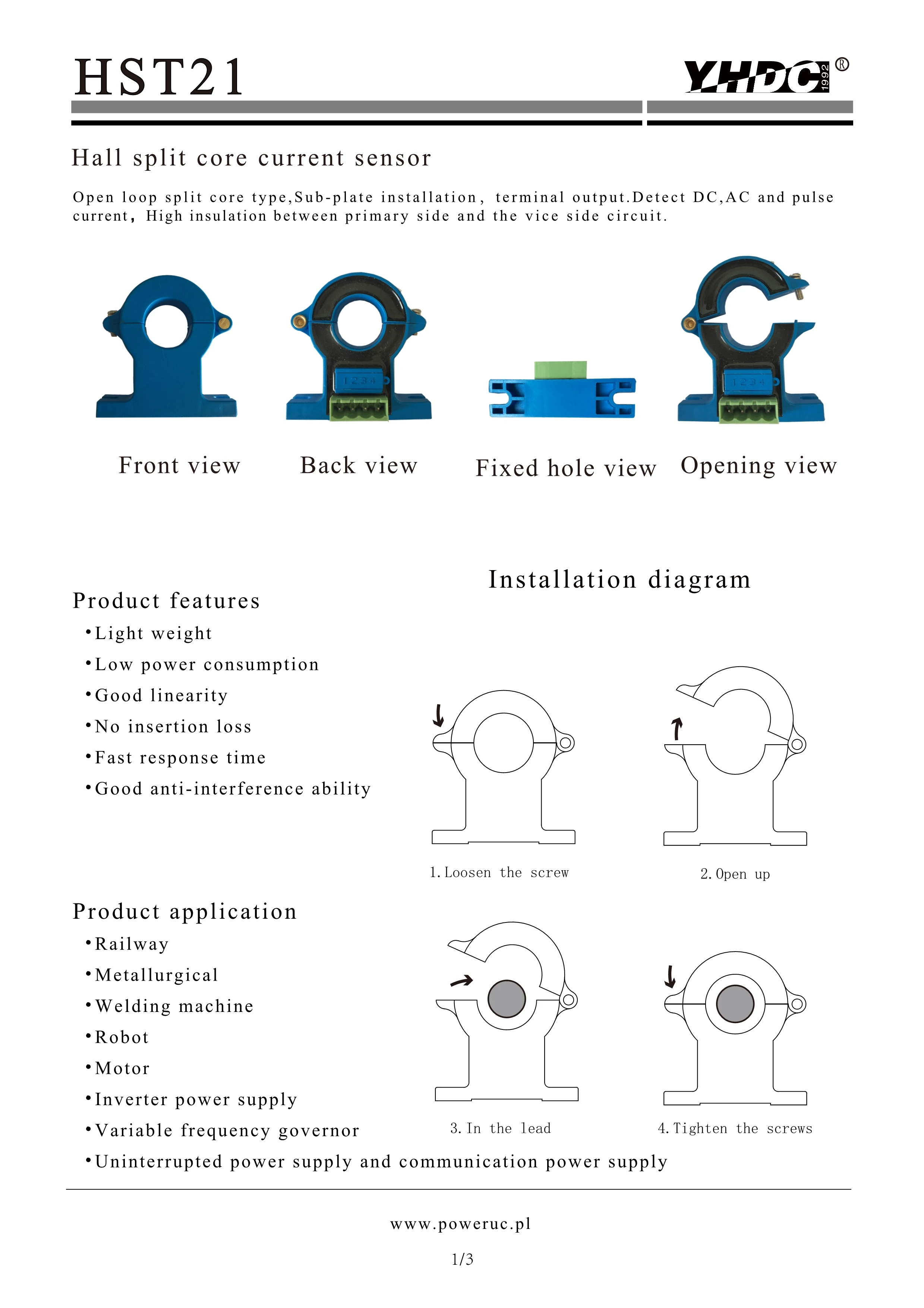 Бесплатная доставка HST21 вход 500 А выход 4 в напряжение питания +-15 DC-25KHz Hall