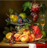 still life of fruit needlework for embroidery diy counted cross stitch kits 14 ct unprinted oil painting diy handmade home decor