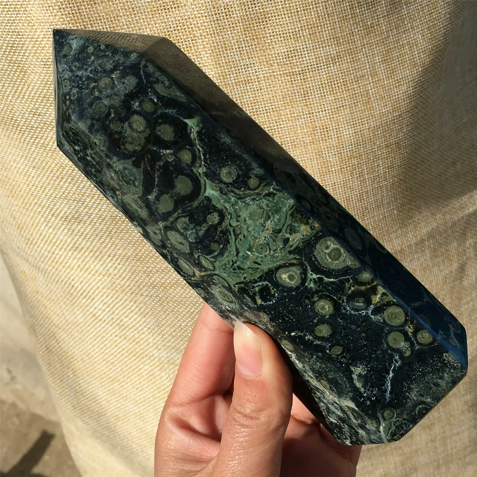 

Natural Kambaba jasper Tall Polished Tower Obelisk Healing Crystal