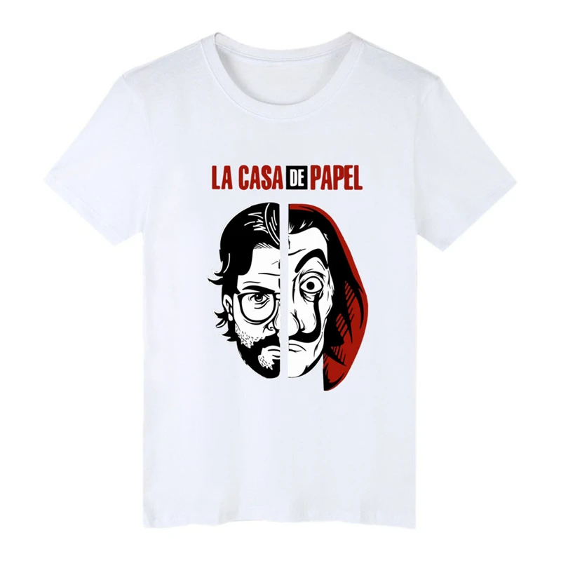 style 2 The House of paper Heist рубашка костюм косплей печать La Каса де Papel футболка для женщин и мужчин Salvador Dali Топ Футболка - Цвет: style 2