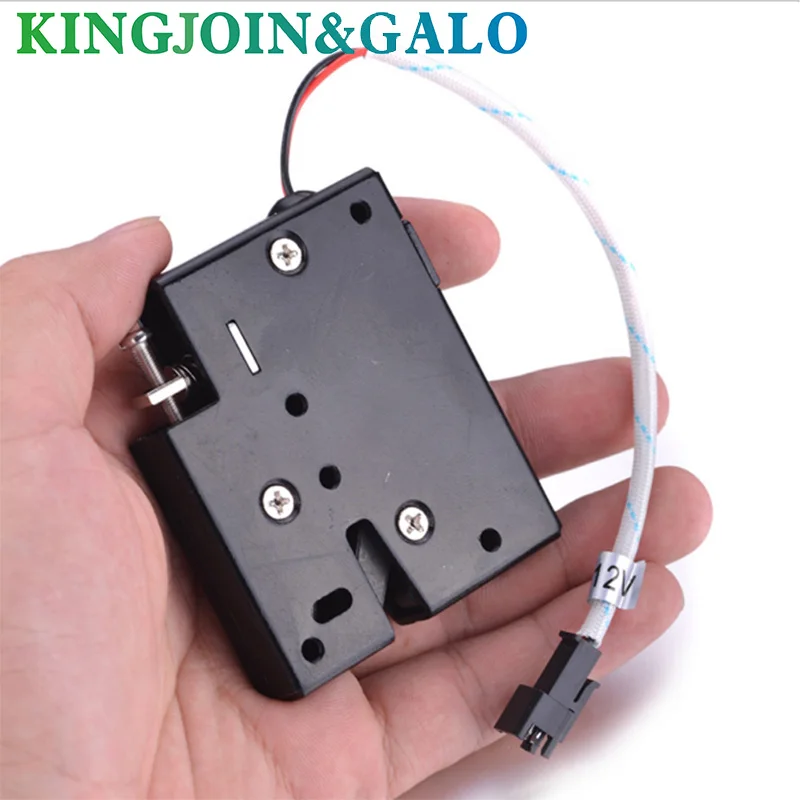 

1PC Smart Solenoid Electromagnetic Door Lock DC 12V Electronic Lock Anti-Theft Electric Control Cabinet Drawer Lock 80*59*13MM