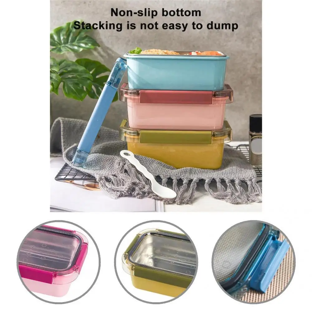 

Практичный герметичный Портативный Ланч-бокс из нержавеющей стали, 850 мл, Bento чехол, 3 цвета, бэнто-бокс с изоляцией для студентов