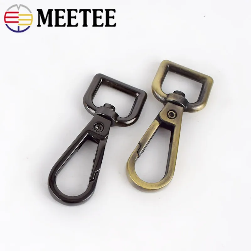 10/20 штук Meetee 13 мм металлический мешок пряжки ошейник Поворотный Trigger зажимы застежки крючки брелки для ключей карабин DIY аппаратных аксессуары для ванной комнаты