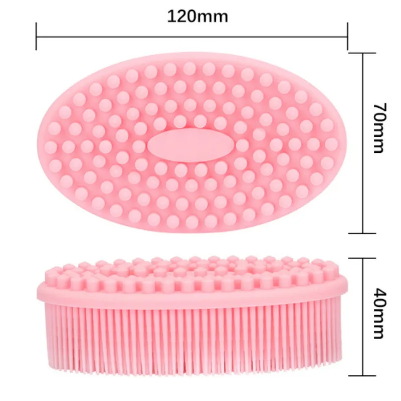 

Multifunctional Food Grade Silicone Soft Baby Shower Brush Cleaning Brush For Children's Shower
