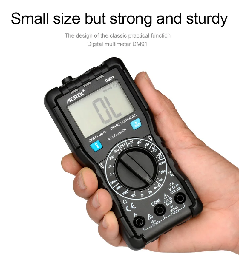 MESTEK DM91A digital tester multimeter mini pocket DC AC voltage current ammeter 9999 counters multitester | Инструменты