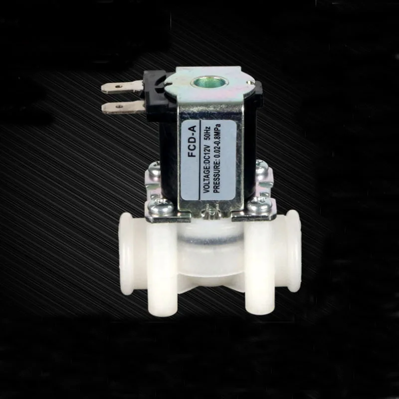 Электрический пластиковый электромагнитный клапан для входа воды 12 В